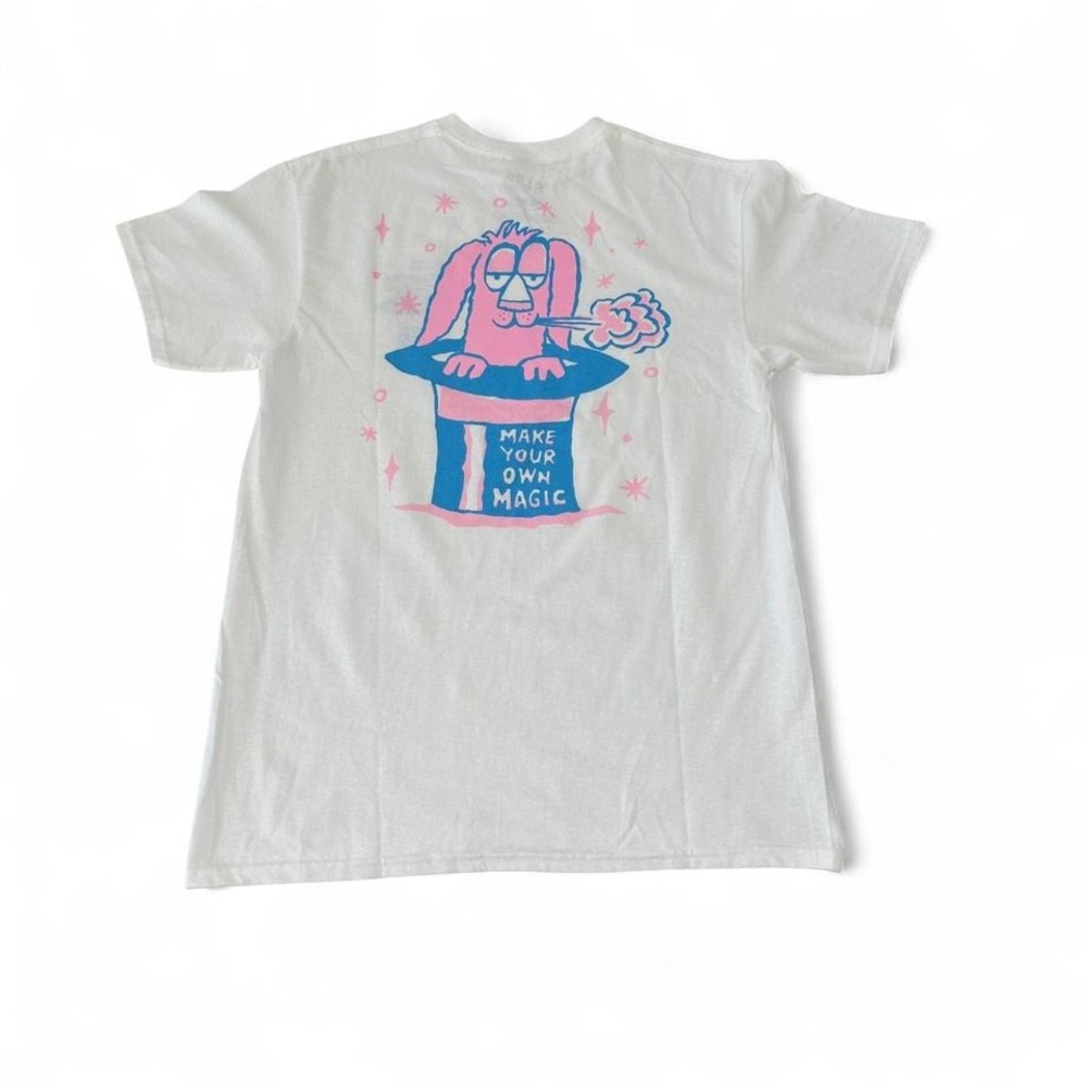 NWT Magic Trick Rabbit Shirt M White Alab Make Your Own Magic Magician Tee